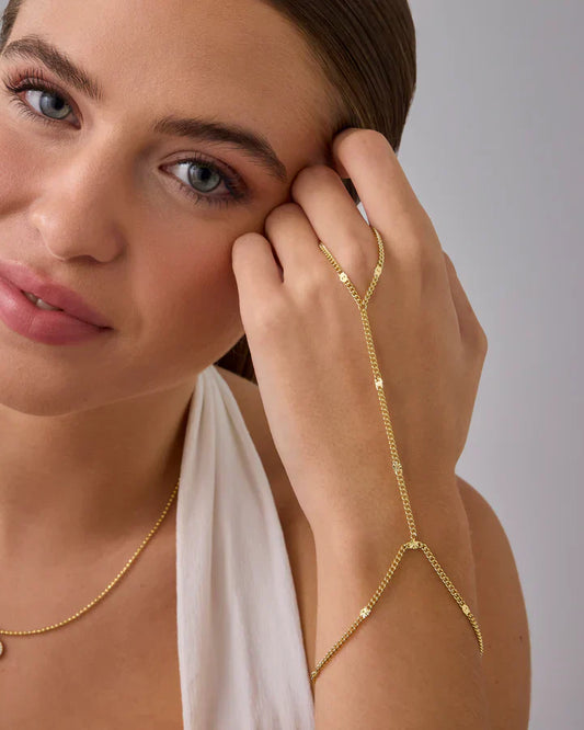 Dainty Beaded Hand Chain
